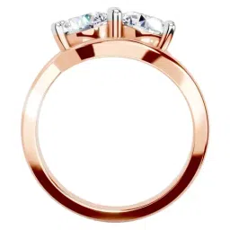Sparkles Lab Grown Diamond 14k (585) Rose Gold Ring for Women image 3