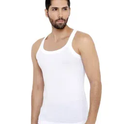 XYXX White Regular Fit Vest- Pack of 2 image 3