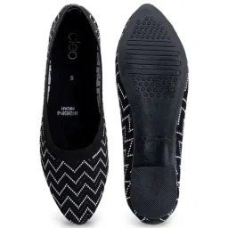 khadim Cleo by Khadim's Women's Black Flat Ballets image 3