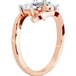 Sparkles Lab Grown Diamond 14k (585) Rose Gold Ring for Women image 2