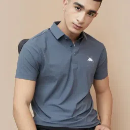 Kappa Blue Regular Fit Polo T-Shirt-image-18