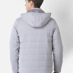 Crimsoune Club Light Grey Regular Fit Hooded Jacket image 2