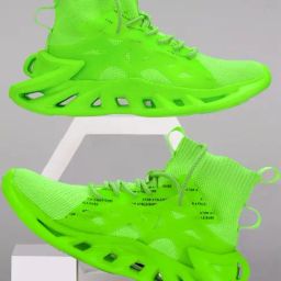 Atom Men's Alpha SoftBounce Green Running Shoes-picture-27