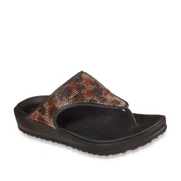 Skechers Women's CALI BREEZE 2.0 - UPROAR Black Casual Slippers image 2