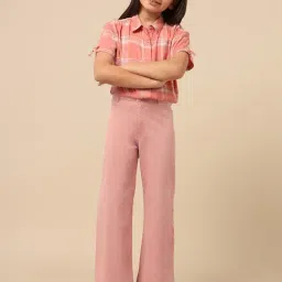 U.S. Polo Assn. Pink Cotton Wide Fit Jeans image 4