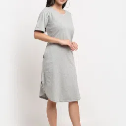 BRINNS Light Grey Midi A Line Dress image 3