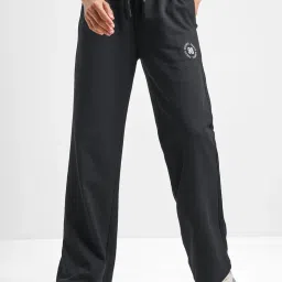 TOKYO TALKIES Women Black Sporty Loose Fit Track Pant-picture-17