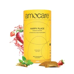 Amocare Ashwagandha & Vitamin D Strawberry Flavour Gummies for Men - 60 Veg Gummies-picture-186