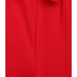 Blue Giraffe Kids Red Cotton Color Block Pattern Shorts image 3