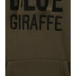 Blue Giraffe Kids Olive Green Patch Work Sweater image 3