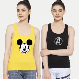 Friskers Multicolor Printed Camisole (Pack Of 2) image 1