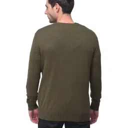 Woodland Dark Olive Regular Fit Sweater image 2