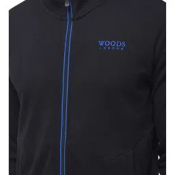 Woodland Black Regular Fit Cotton Sweatshirt image 4