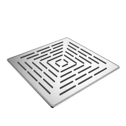 RN Bentley 150x150 mm Square Stainless Steel Silver Wall Mount Overhead Shower Without Arm, RN62010150 image 1