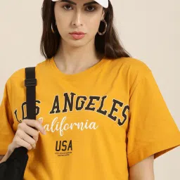 Dillinger Mustard Graphic Print T-Shirt image 1