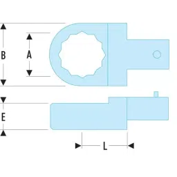 Facom 13 Series Polygon Drive, 15 mm, 14 x 18mm Insert, 13.15 image 3