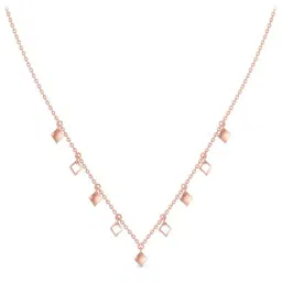 Candere by Kalyan Jewellers Dye Charm Rose Gold 18k Princess Necklace for Women-picture-27