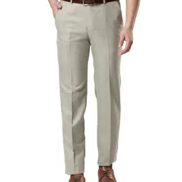 Next Look Tan Slim Fit Flat Front Trousers-picture-32