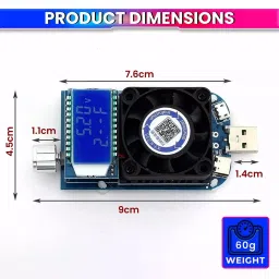 amiciSense Voltage Capacity Tester with QC2.0/QC3.0 Fast Charge Trigger 35 W 8000 RPM DC 4.0 V- 25 V image 5