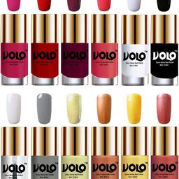 VOLO Set Of 12 Luxury Super Shine Nail Polish - 10 ml Each-Combo-No-202-picture-43