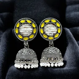 Anouk Circular Jhumkas Earrings image 5