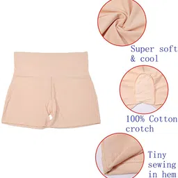 plumbury Women’s High Waist Tummy Control Seamless Smooth Safety Shorts/Boyshort Panties/Under Skirt Shorts/Cycling Shorts, Size XS to XXL (Pack of 2) image 5