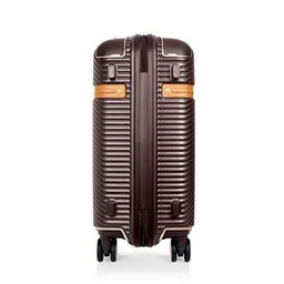 samsonite Trolley Bag Suitcase for Travel | SBL Richmondii Spinner 55 Cms Polycarbonate Hardside Cabin 8 Wheels Luggage Trolley Bag, Brown image 3