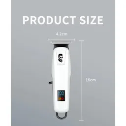 qunex care Original Km-Pg 232 Professional Hair Clipper With 240Min Runtime | Trimmer for Men 120 Min Runtime 4 Length Settings | Black & White image 4