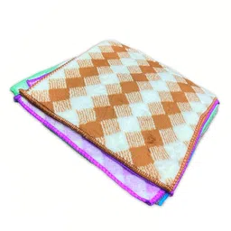 Soft Cotton Handkerchief Set for Kids, Women & Girls | Cute Printed Face Towels | Double Layer | School Use | Set of 6 & 12 (11"x11") Multicolor image 2