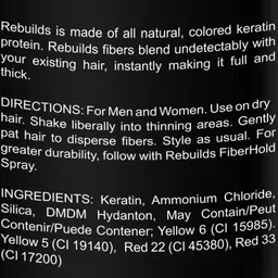 rebuilds Hair Building Fibers, Dark Brown, 27 grams image 2
