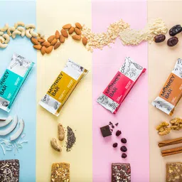 MONKEY BAR - Classic 4 Protein Bars - 8 Bars, 50g each, 10-12g Protein, Healthy & High Protein Snack, No Added Sugar, 5-7 All Natural Ingredients image 4