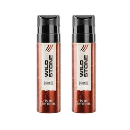 Wild Stone Bronze Perfume Body Spray No Gas Deo for Men Combo Pack of 2 (120ml each) image 1