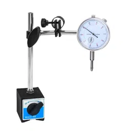 Lubaba Dial Indicator Gauge 0-10mm/0.01mm High Accuracy Measurement Instrument Tools With Flexible Magnetic Base Stand Holder For Dial Indicator. image 1