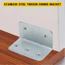 Volo L Angle Bracket for Reinforcing Chairs/Tables - Shelf Bracket 25mmx25mm Zinc Plated, L Shape Bracket for Solid Shelf Support, Joint Right Corner Brace (1 x 1 Inch) (25mm (1"), 12) image 2
