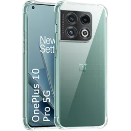 TheGiftKart Shockproof Clear Back Cover Case for OnePlus 10 Pro 5G | 360 Degree Protection | Hard Transparent Back Cover Case for OnePlus 10 Pro 5G (PC & TPU, Transparent Bumper) image 1