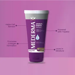 MEDERMA Stretch Mark Removal Therapy 50g & Advance Plus Scar Removal Gel 10g Combo image 2