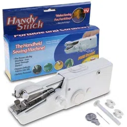 VENDERE New Handy Stitch Handheld Sewing Machine For Emergency Stitching | Mini Hand Sewing Machine Stapler Style | Silai Machine | Home Tailoring | Hand Machine (White) image 1
