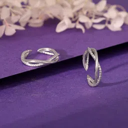 giva 925 Silver Moonlit Bliss Toe Rings, Adjustable| Toe Rings for Women and Girls | With Certificate of Authenticity and 925 Stamp | 6 Month Warranty image 5