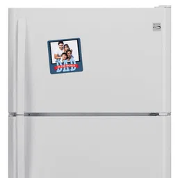 exciting Lives - Personalised Photo Dad Fridge Magnet - Gift for Father's Day, Birthday, for Father, Dad, Papa, Father-in-Law - Size 9 x 9 cm image 4