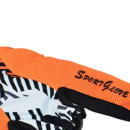 mumian Professional Anti-Skid Bowling Gloves Comfortable Bowling Accessories Semi-Finger Instruments Sports Gloves Mittens for Bowling (Orange, L) image 5