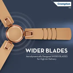 Crompton Surebreeze Optimus 1200 mm Ceiling Fan | BEE Star Rated Energy Efficient | Active Power Technology | Anti-Rust | Upto 50% Less Heating | 2 Year Manufacturer Warranty | Copper Gleam image 4