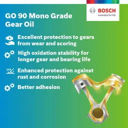 Bosch F002H20986079 GO 90 API GL-4 SAE 90 Gear Oil for All Vehicles (5 L) image 3