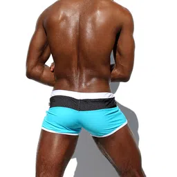 panteasy PANTEAZY Men's Contrast Swim Boxer – Bold, Sleek & Comfortable image 2