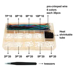 elechawk 1.25mm Pitch Connectors and Pre-Crimped Cables Compatible with Molex PicoBlade for Pixhawk Silicone 15cm Wire image 2