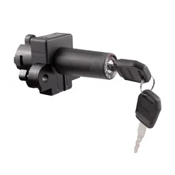 Deutsche Cylindrical Black Painted Finish Fit for Hero Glamour 125 ES/Hero Glamour Fi ES (2009 to 2010 Model) (2 Wires) with 2 Keys (2 Pole 2 PIN) image 2