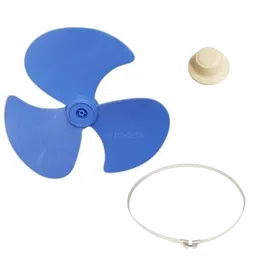 ARUYIR Blue Colour Fan Wings/Leaf, Fan Net Safety Guard Ring 17.5 inches Dia, Fan Blade Lock Nut its Suitable for 400 mm Sweep Office,Home Table Fan, Wall Fan, Pedestal Fan image 1