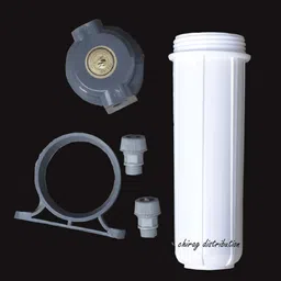 chirag distribution Prefilter Housing 12 Inch and Water Filter Cartridge with Elbow Connector and clamp + Candle for aquaguard and Other Purifier image 1