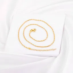 giva 925 Silver Golden Tranquil Waters Chain | Gifts for Women and Girls | With Certificate of Authenticity and 925 Stamp | 6 Months Warranty* image 5