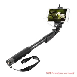BAZPUR MART® YT-1188 Wired Extendable Selfie Stick Pole Monopod Self-Timer Rod 1/4 Inch Screw 38cm-128cm Adjustable Length with Phone Holder'$ image 3