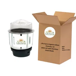 Mixer Grinder Chutney Jar, 400ml, suitable for Bajaj, Havells, Crompton, Lifelong, Sumeet, and others LIFE FARM ORGANICS image 1